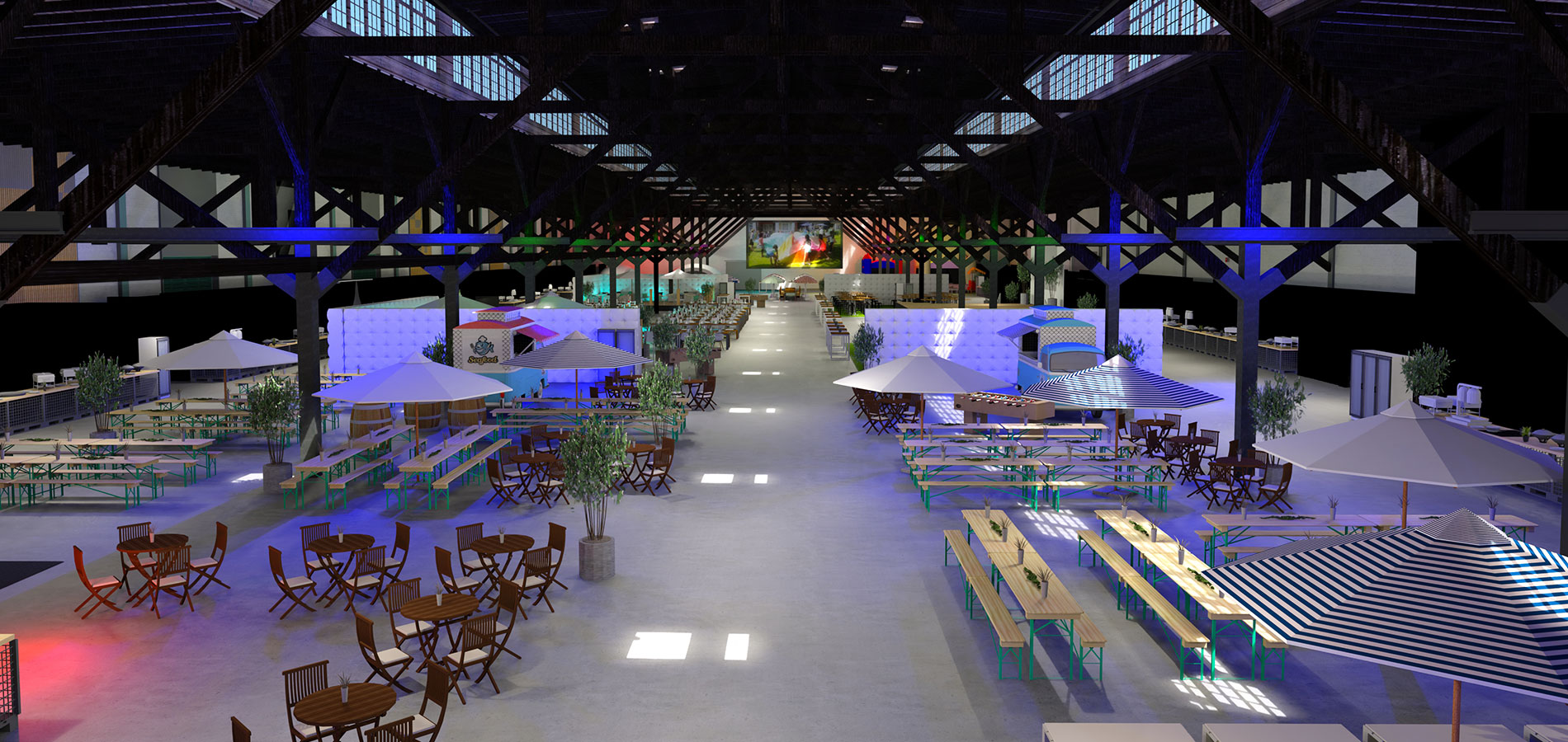 Full Service Eventagentur in Hamburg - NORD EVENT - 3D-Visualisierungen - Halle
